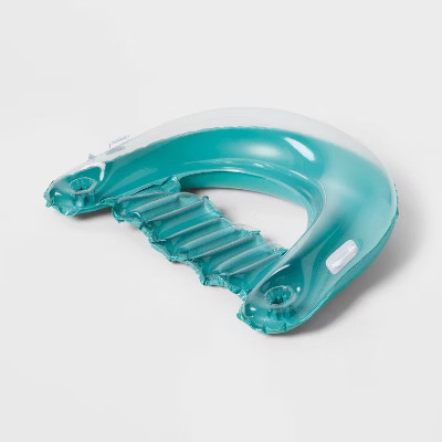 Chill Out Lounge Chair Water Floats and Inflatables Green - Sun Squad™ | Target