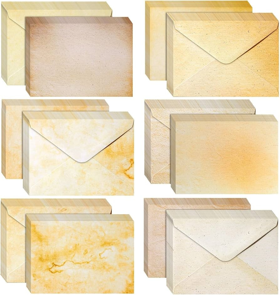 Best Paper Greetings 60 Pack Blank Cards and Envelopes 5x7 In - Vintage Style Stationery for Card... | Amazon (US)