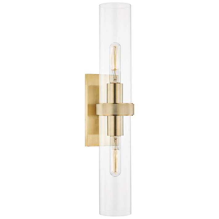Hudson Valley Briggs 23" High Aged Brass 2-Light Wall Sconce - #93D81 | Lamps Plus | Lamps Plus