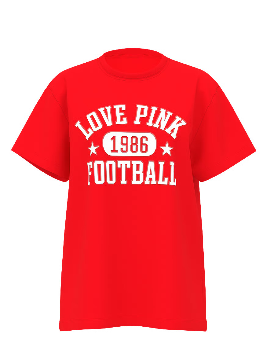 Buy Campus Cotton Tee - Order Tops online 5000006281 - PINK US | Victoria's Secret (US / CA )