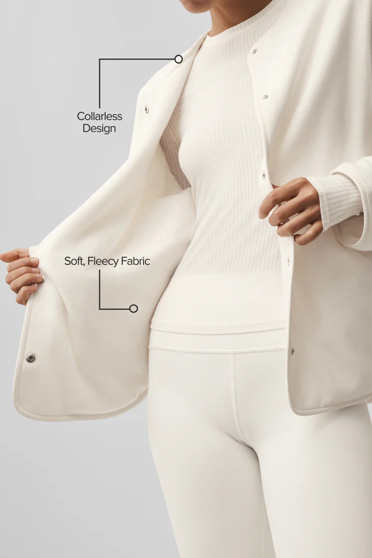 Polar Fleece Take Note Jacket - Ivory | Alo Yoga (US)