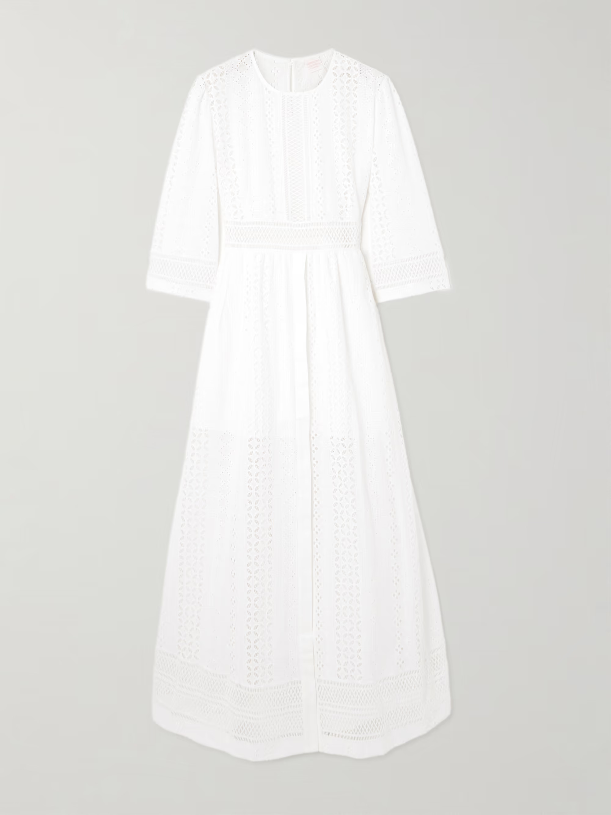 Broderie anglaise cotton midi dress | NET-A-PORTER (US)
