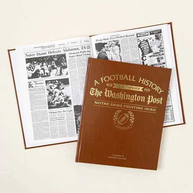 Personalized College Football History Book | UncommonGoods