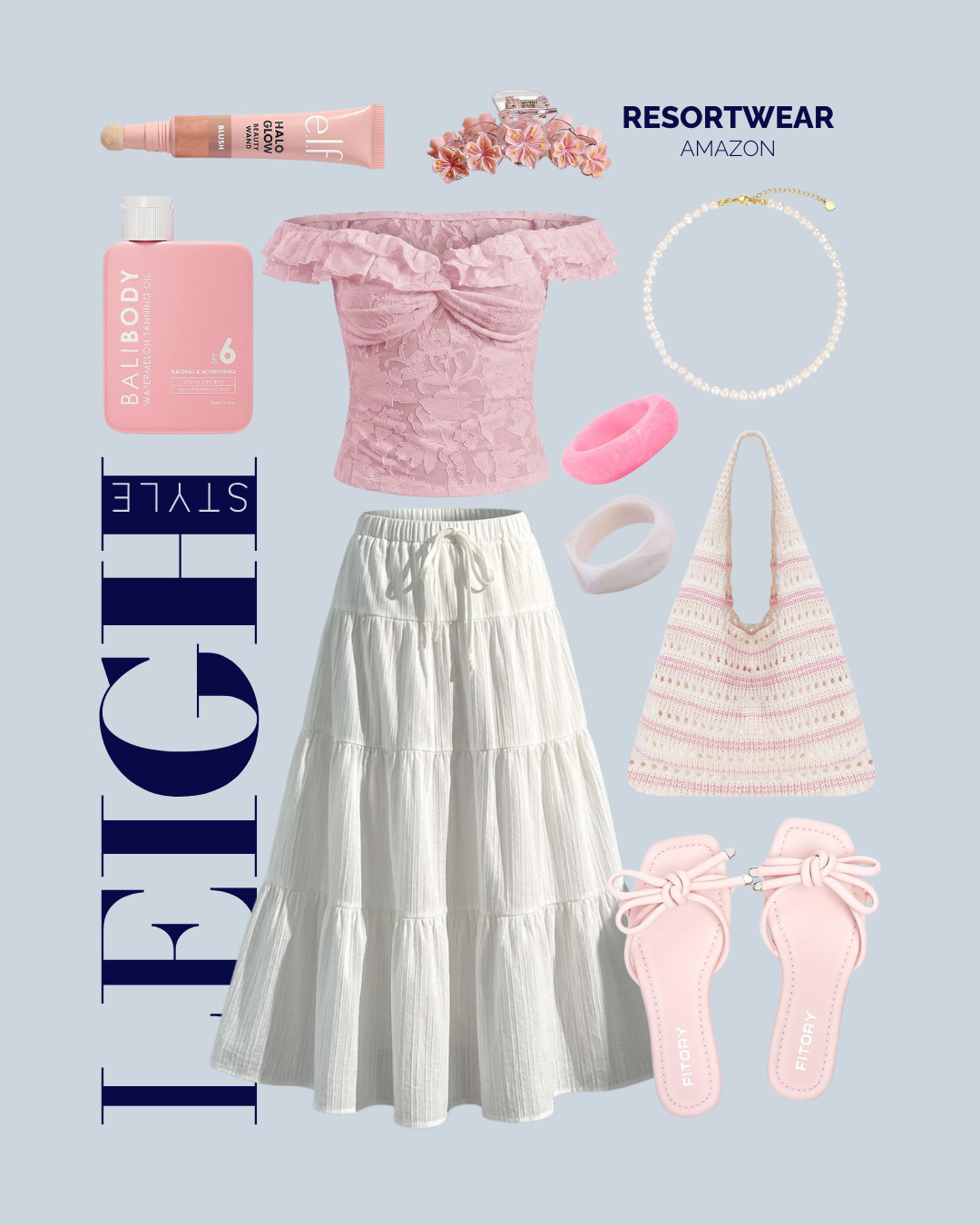 Soft, feminine, and resort-ready—delicate textures and pastel tones for an effortlessly elegant escape.

#SoftFeminine #PastelAesthetic #EffortlessChic #LuxeEdit #VacationReady #ChicEssentials #SummerWardrobe #ElegantStyle #CoastalLook 

 #LTKootd #LTKSwim #LTKBeauty