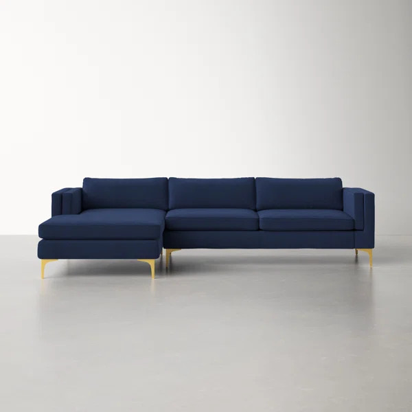 Lailah Wide Velvet Sofa & Chaise | Wayfair North America