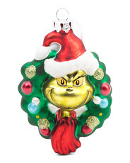 Glass Grinch In A Wreath | Marshalls