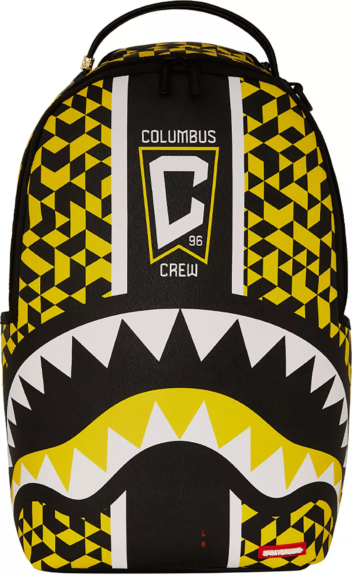 Sprayground Columbus Crew Stripe Shark Backpack, Men's, Gold | DICK'S Sporting Goods