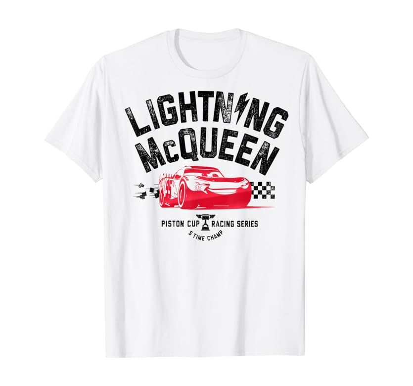 Pixar Cars 3 Lightning McQueen Ready Graphic T-Shirt | Amazon (US)