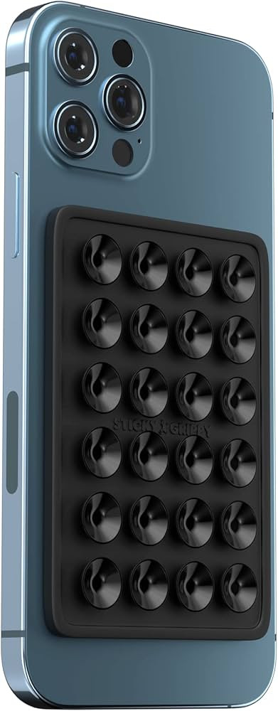 StickyGrippy Suction Phone Case Mount, Silicon Adhesive Phone Accessory for iPhone and Android, H... | Amazon (US)
