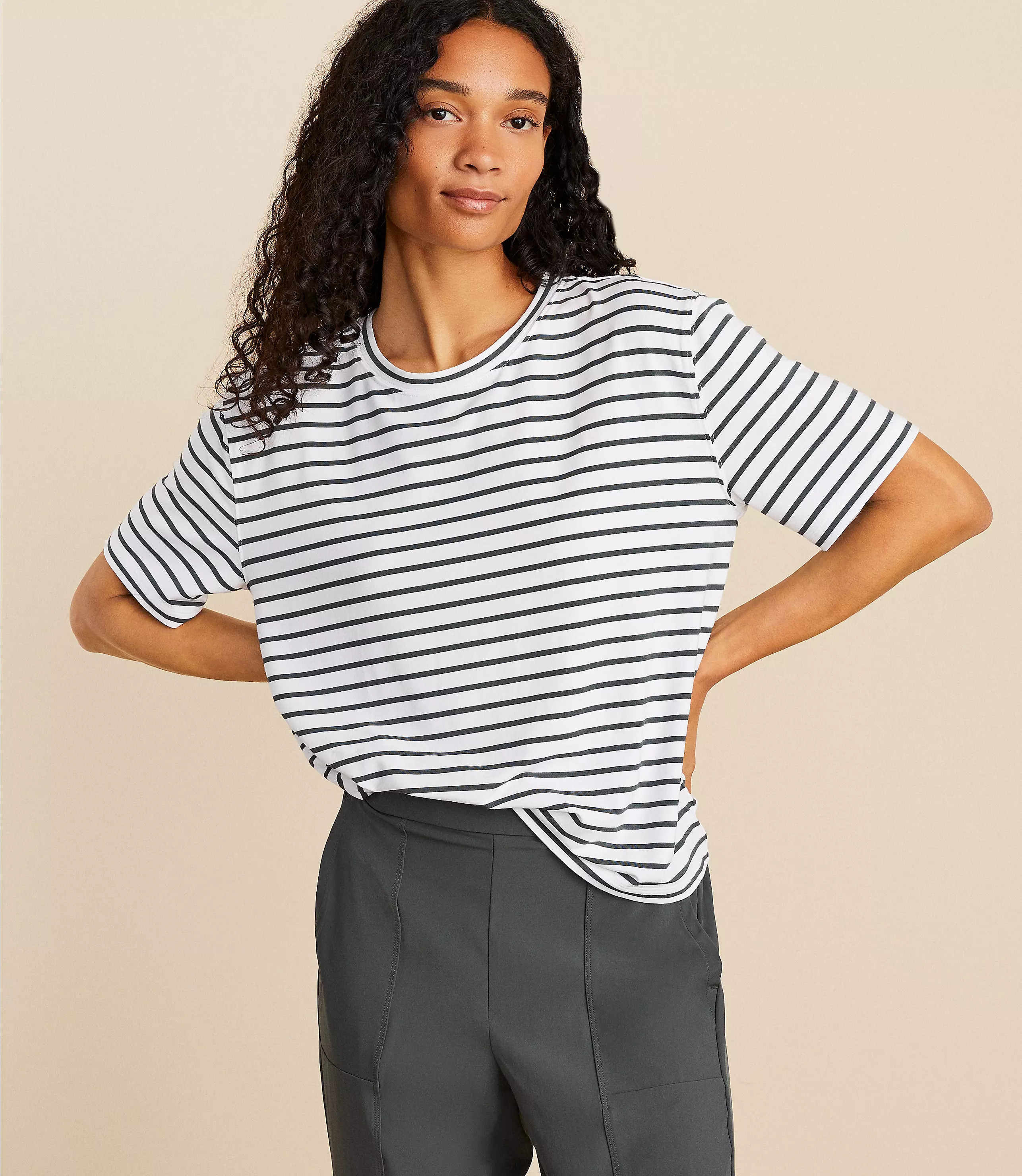 Lou & Grey Striped Softened Tee | LOFT