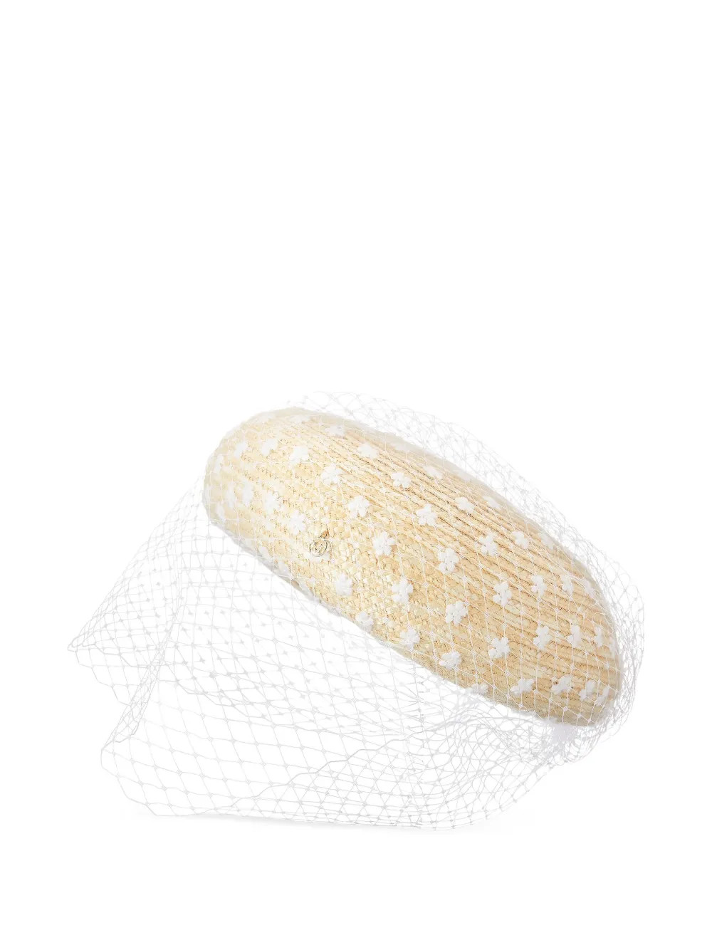 Maison Michel flower-embroidered Veil Hat | White | FARFETCH | Farfetch Global