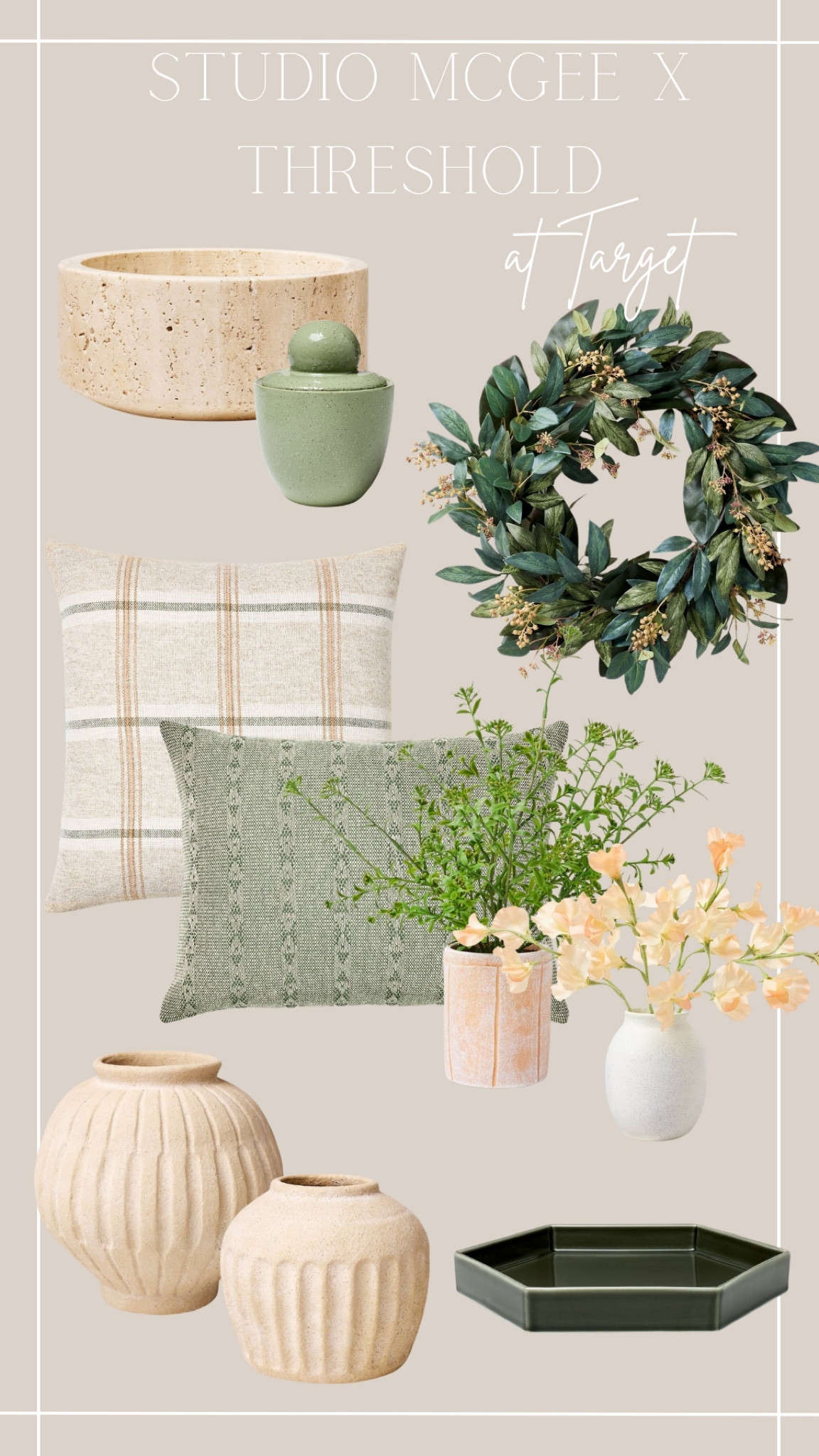 New Spring line at target from studio McGee x threshold. Pillows, wreaths, home, decor, and more.

#LTKhome