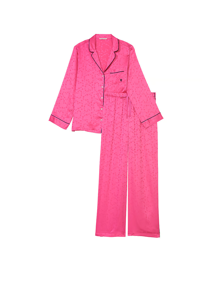 Satin Jacquard Long Pajama Set | Victoria's Secret (US / CA )