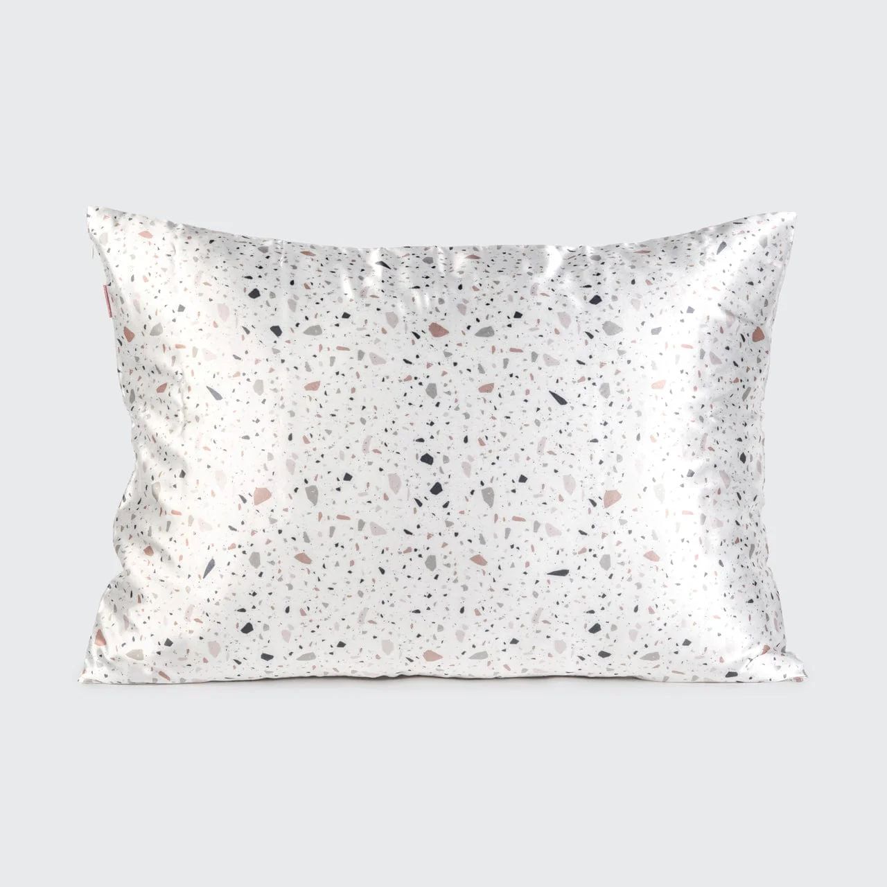 Satin Pillowcase - White Terrazzo | Kitsch