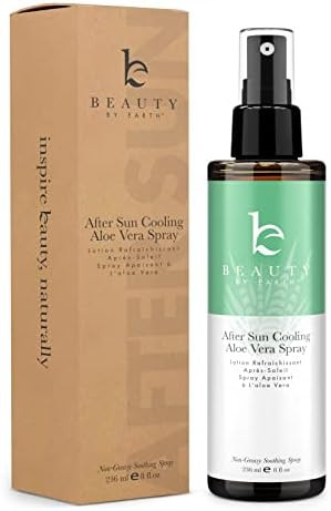 Cooling After Sun Care Spray - Organic Aloe Vera Gel Spray, Aloe Vera Gel for Sunburn Relief Aloe... | Amazon (US)