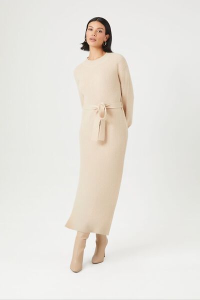Tie-Front Midi Sweater Dress | Forever 21 | Forever 21 (US)