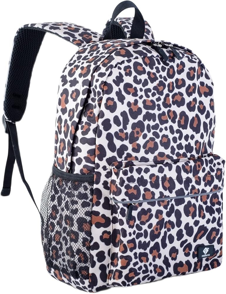 Fenrici Cheetah Kids Backpack for Girls, Boys, Teens, Recycled School Bag with Laptop Compartment... | Amazon (US)