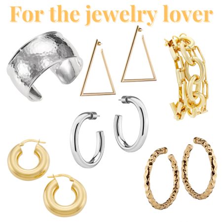 Holiday gift guide for the jewelry lover in your life. Hoops & cuffs in both silver & gold are the gifts of the moment!

#LTKHoliday #LTKSeasonal #LTKGiftGuide