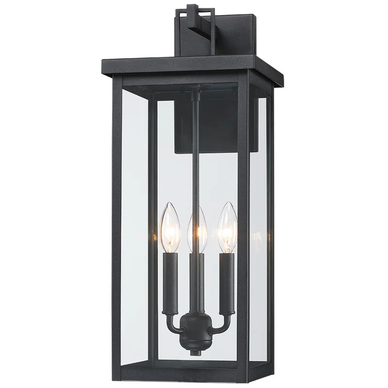 17 Stories 22.5in Large Black Outdoor Wall Lantern Sconce Light & Reviews | Wayfair | Wayfair North America
