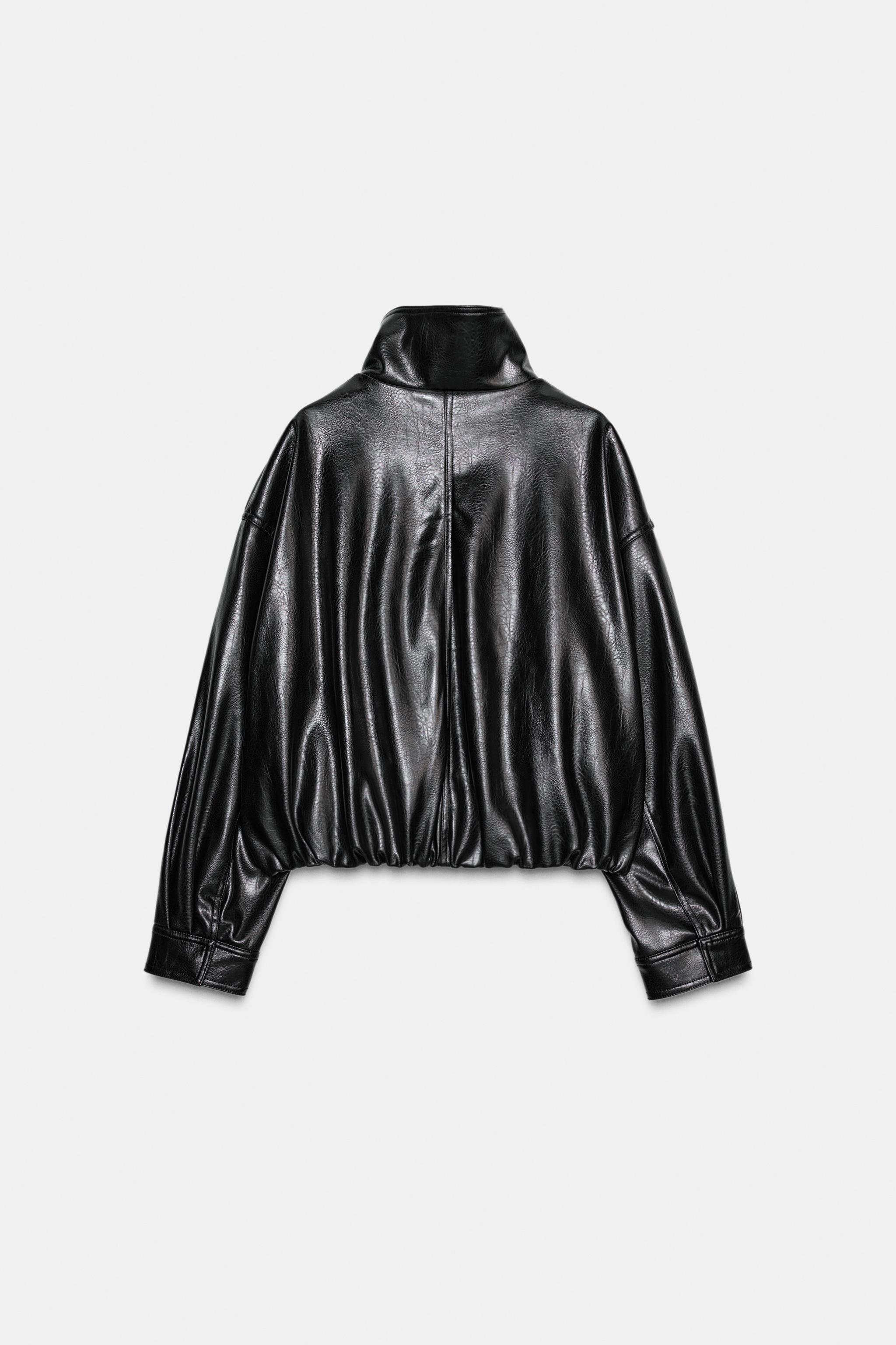 FAUX LEATHER VOLUME JACKET | Zara US
