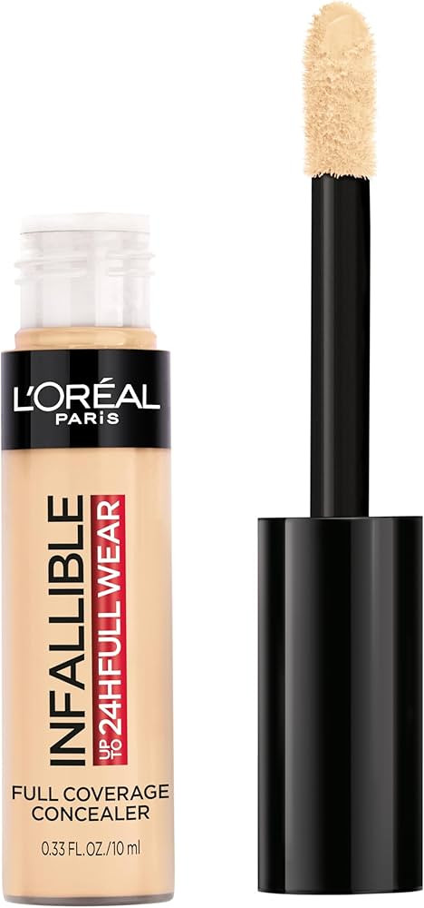 L'Oreal Paris Makeup Infallible Full Wear Waterproof Matte Concealer, Full Coverage, Cashmere, 0.... | Amazon (US)
