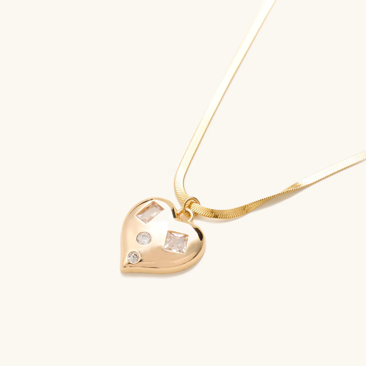 Caroline Gem Heart Necklace | Nikki Smith Designs