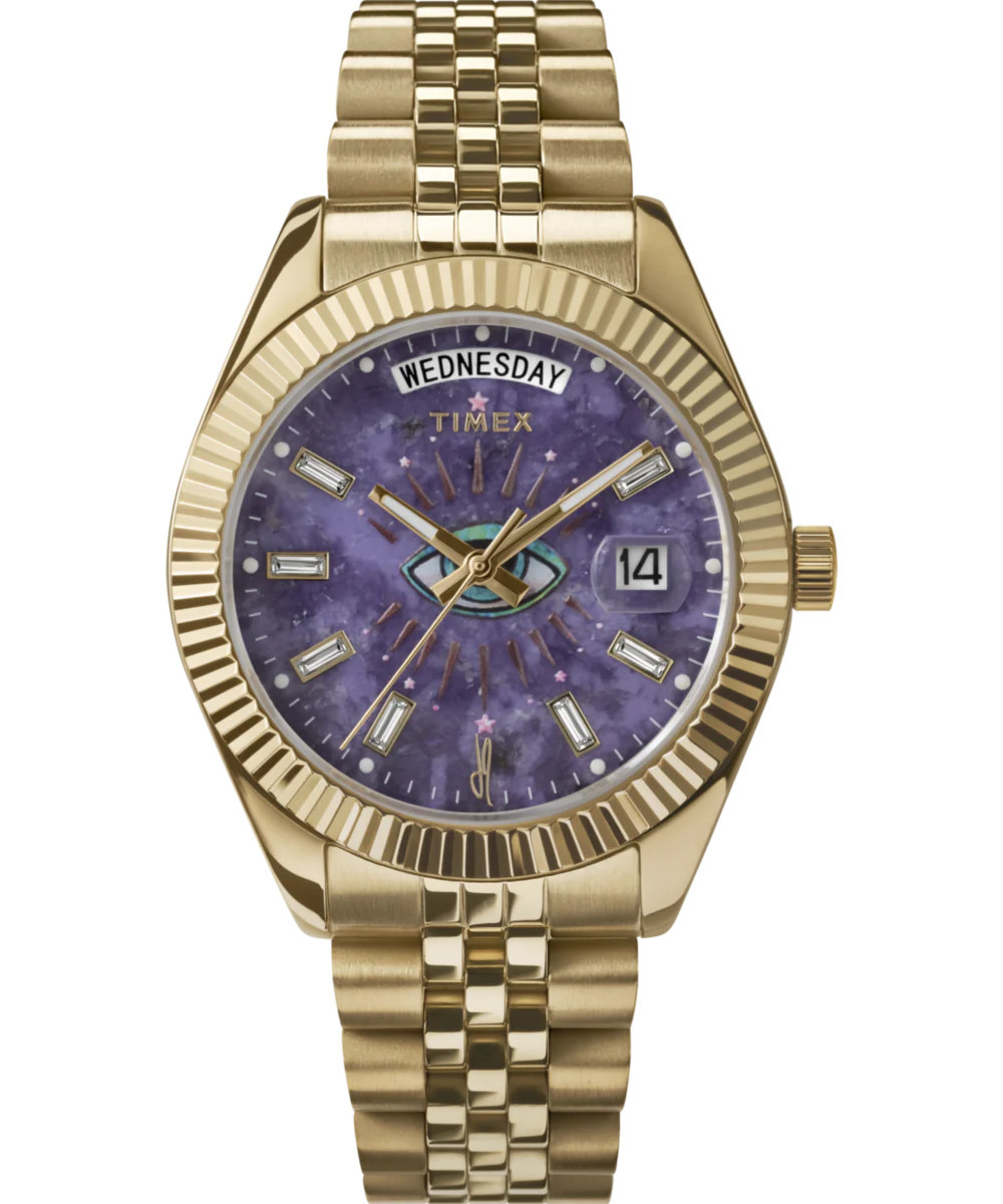 Timex x Jacquie Aiche 36mm Stainless Steel Bracelet Watch | Timex