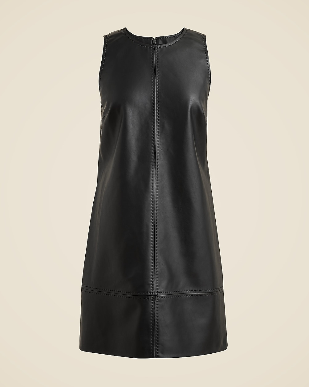 Mini sheath dress in faux leather | J. Crew US