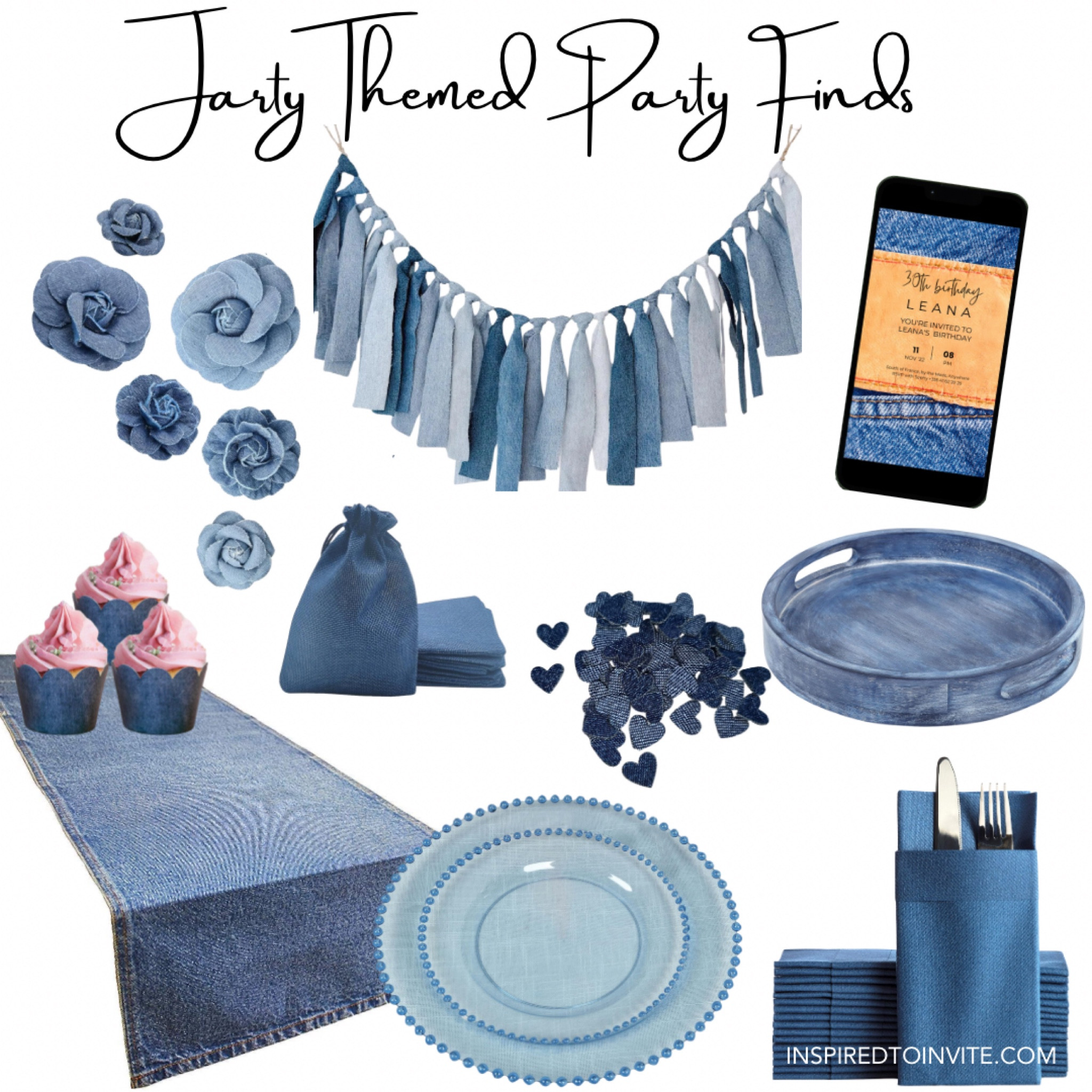 Jean themed finds for your Jarty! #jarty #jeanparty #deminparty #deminpartyideas #jeanpartyideas #partyideas #partyfinds #jartyfinds #jartyideas #jeanbirthday #deminbirthday #denimanddiamonds #denim&diamonds

#LTKParties