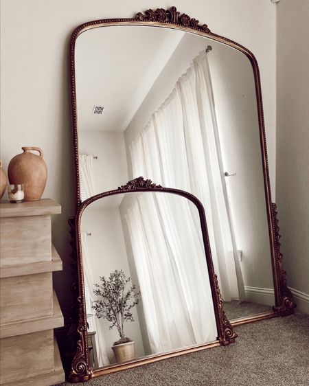 Anthro Mirrors I have and love!

#anthropologie #mirror #vintagemirror #brassmirror #archedmirror #entryway #bedroom #bedroomdecor 

#LTKSeasonal #LTKhome #LTKstyletip