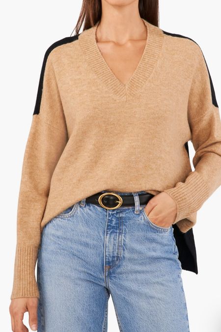 Such a cool colorblock sweater now on sale! #sweater #colorblock #neutrals #fallstyle #camel #colorblocksweater #salealert

#LTKfindsunder50 #LTKsalealert #LTKSeasonal