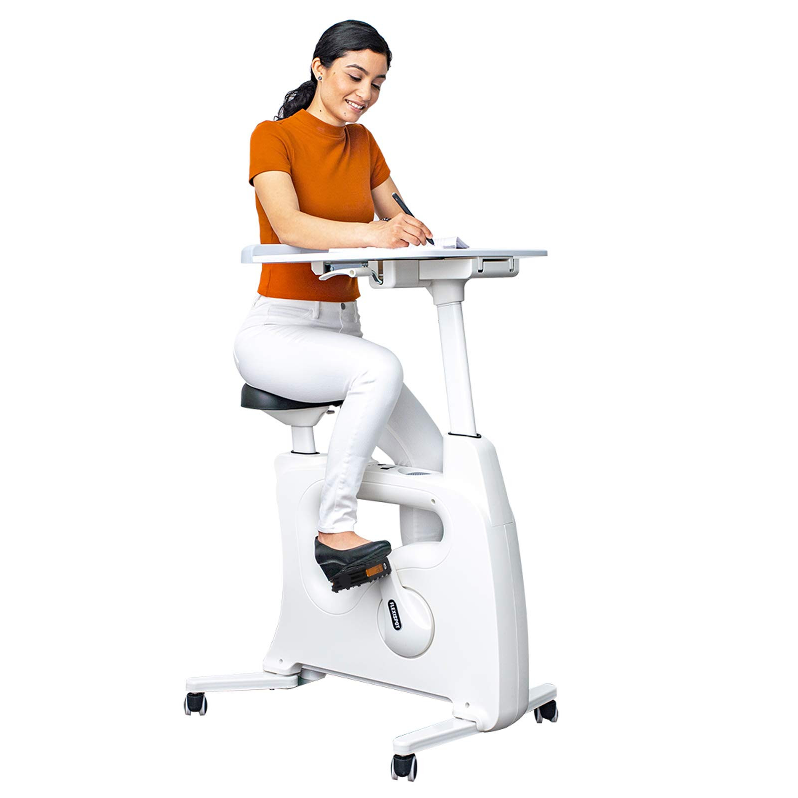FLEXISPOT Exercise Bike with 2D Desktop, Space Saving Under Desk Bike with Removable Desk, Statio... | Amazon (US)