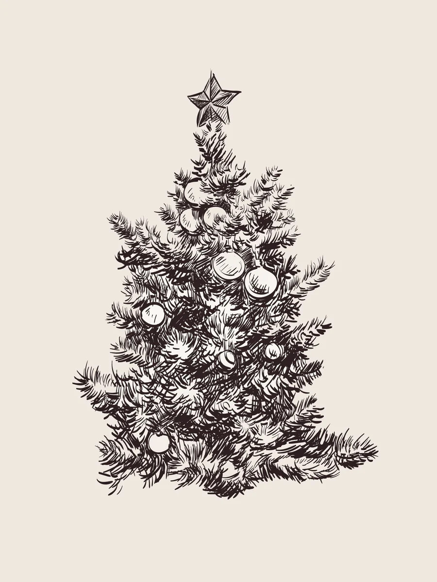 Antique Christmas Tree | Collection Prints