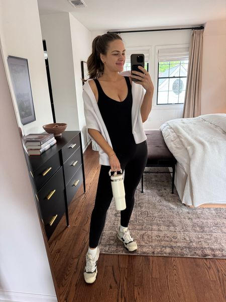 Workout outfit inspiration// how to style the lululemon onesie! Great for a growing bump

#LTKfitness #LTKbump #LTKActive