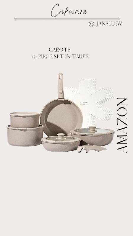 This Carote #cookwareset is on a huge sale! Choose the color you like but this one is in Taupe. It’s on sale for $69.99!! Originally $129! 

•Follow for more Amazon home finds!!•

#amazonhome #amazon #homedecor #weddingpresent

#LTKhome #LTKfindsunder100 #LTKsalealert