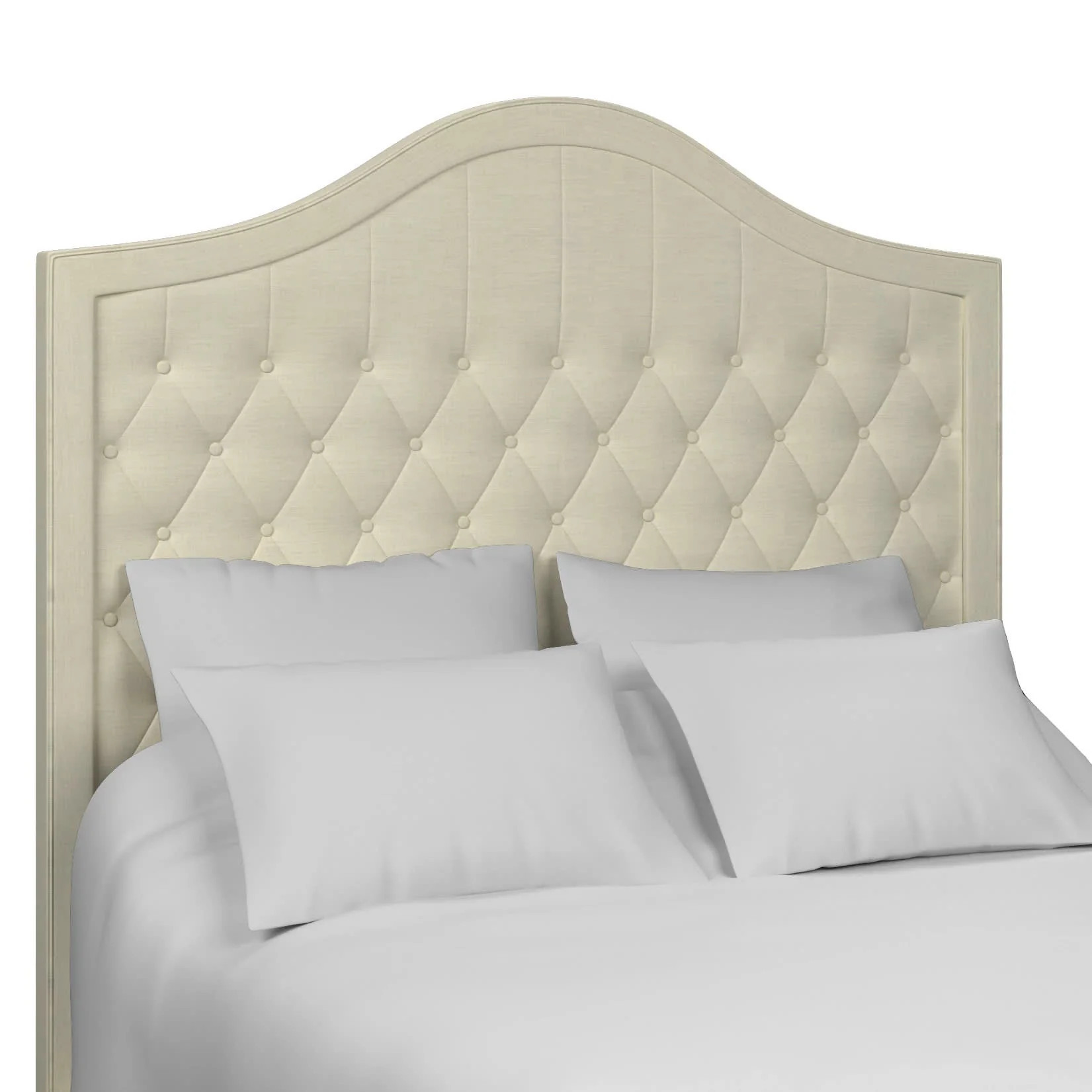 Estate Linen Ivory Essex Headboard - King | Annie Selke