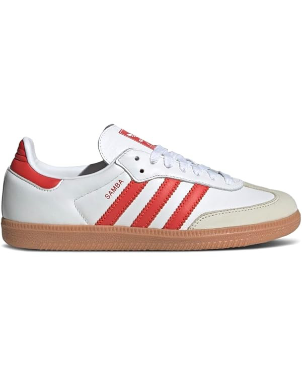 adidas FTWWHT/Solred/Owhite Women's Samba OG W FTWR whiteSolar red/Off White 5 US, 5 Wide | Amazon (US)