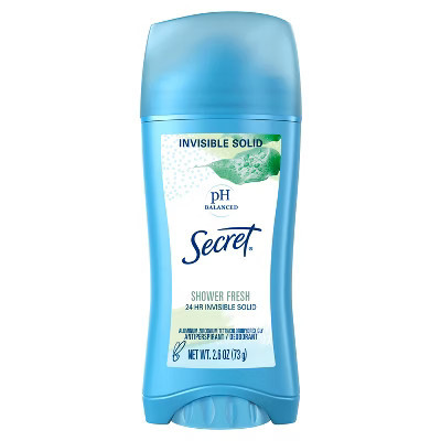 Secret Invisible Solid Antiperspirant and Deodorant - Shower Fresh - 2.6oz | Target