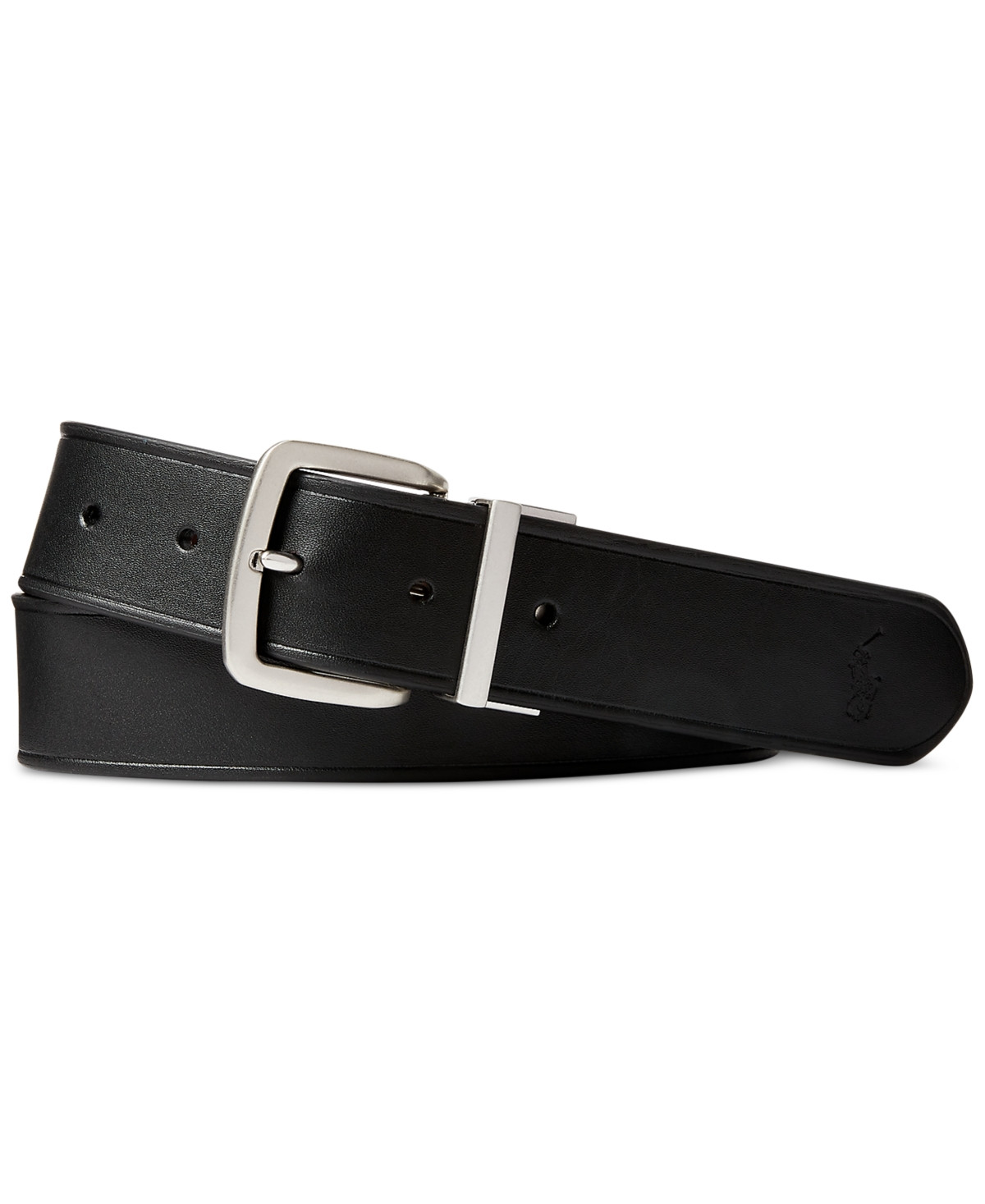 Polo Ralph Lauren Men's Reversible Leather Belt - Black/Brown | Macy's