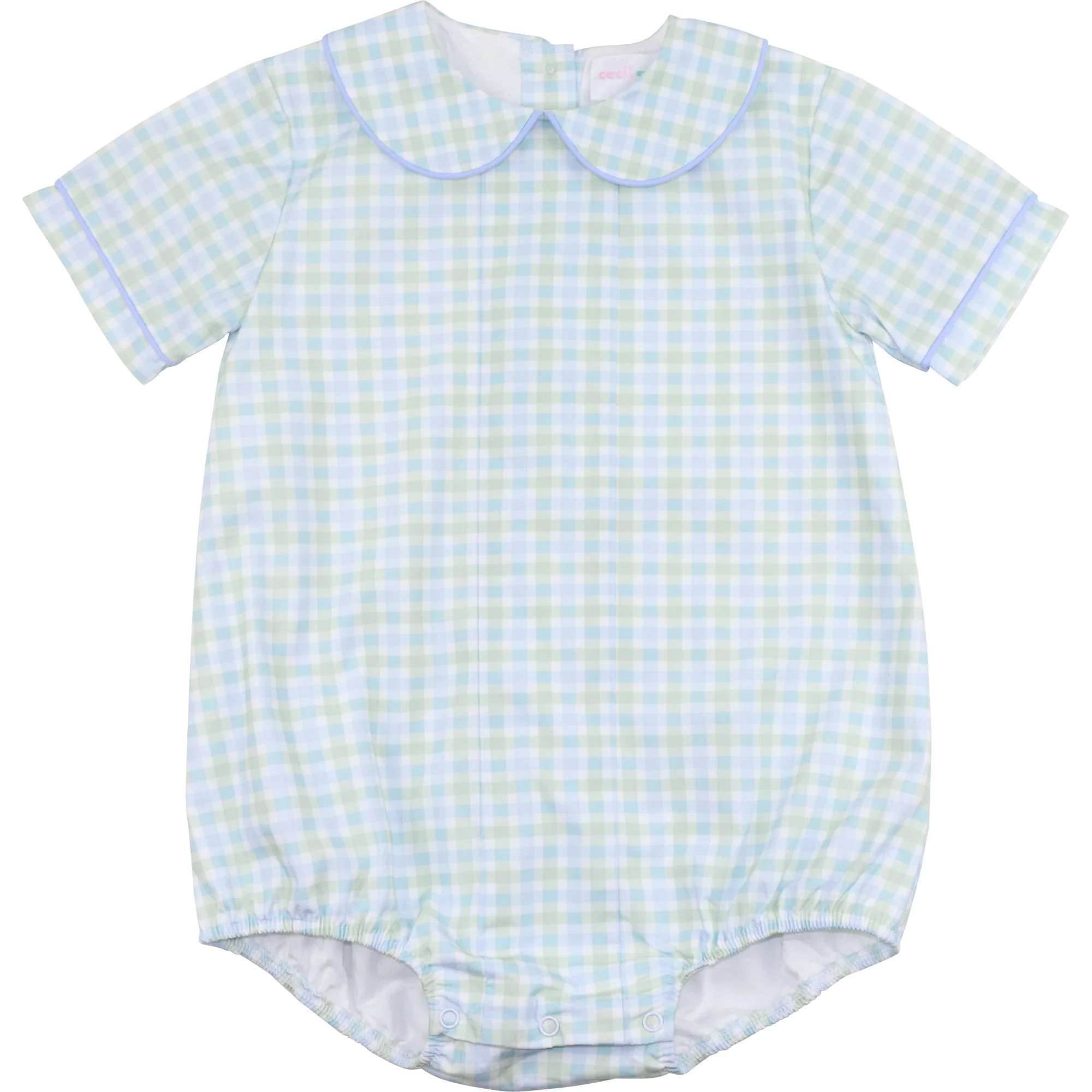 Blue And Green Check Bubble | Cecil and Lou