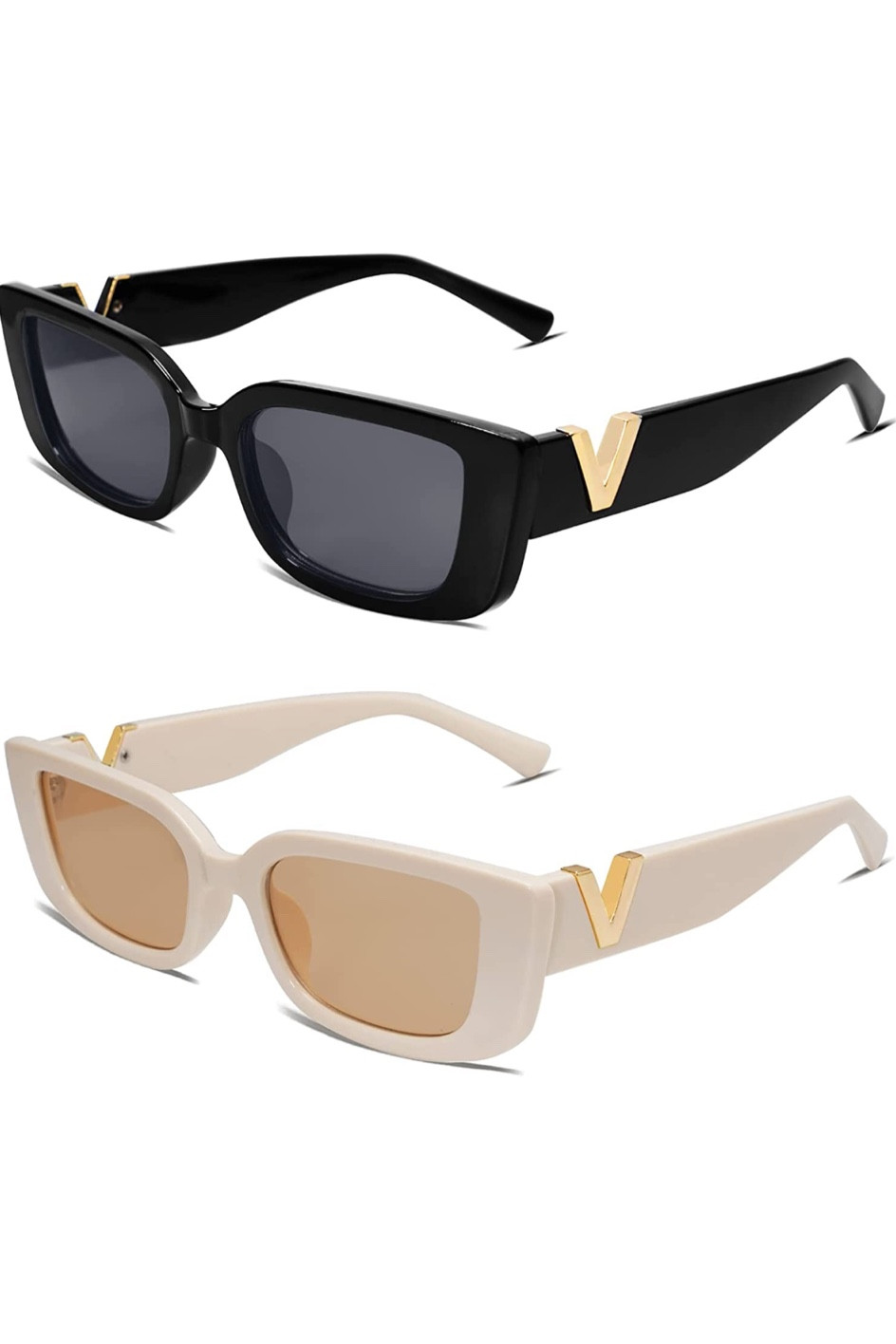 Two pair of modern sunglasses for $13 🤗 #amazon #amazonfashion #designerdupe #affordable #budgetfriendly 

#LTKstyletip #LTKunder50 #LTKsalealert