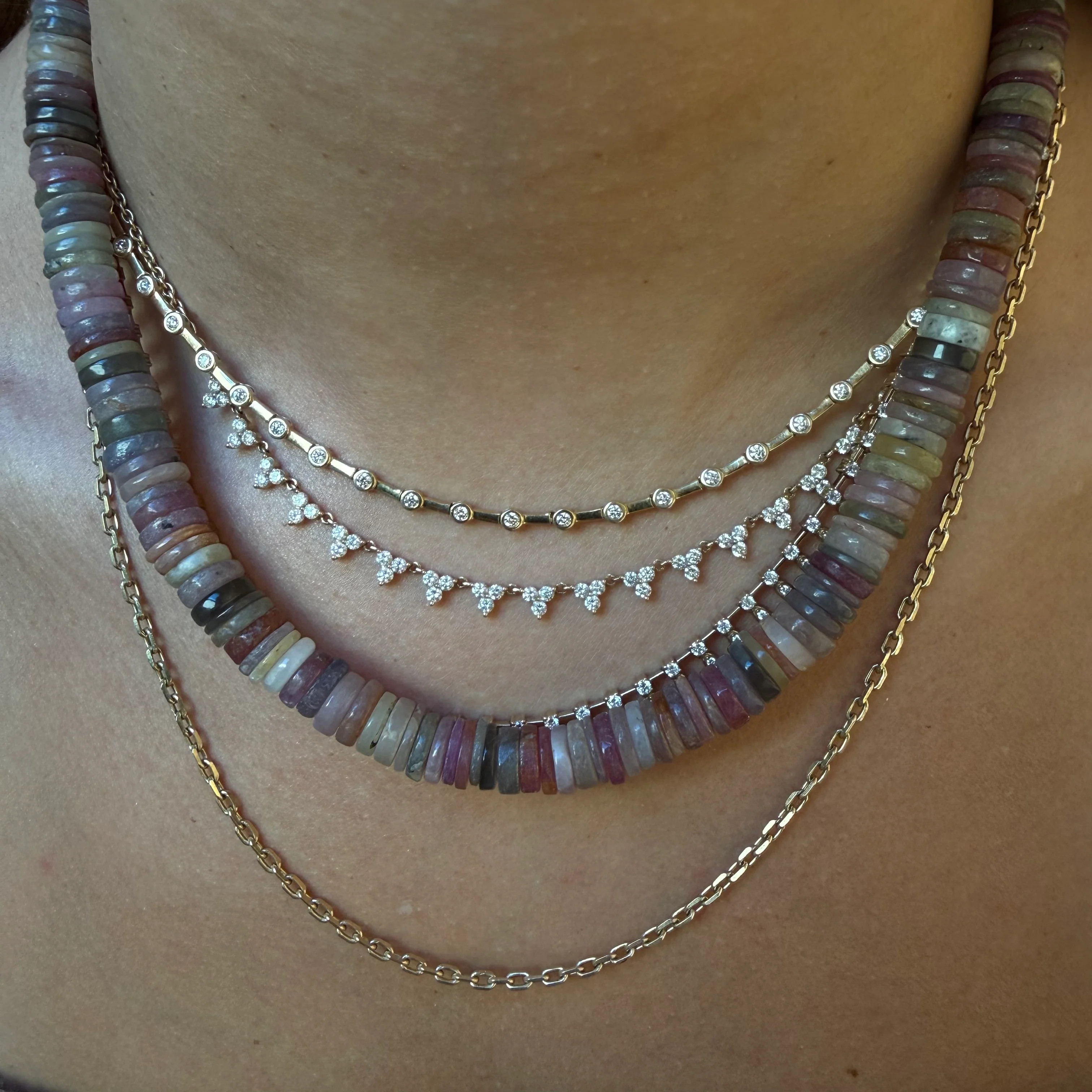 MULTI SAPPHIRE NECKLACE – SHAKTI | SHAKTI JEWELRY