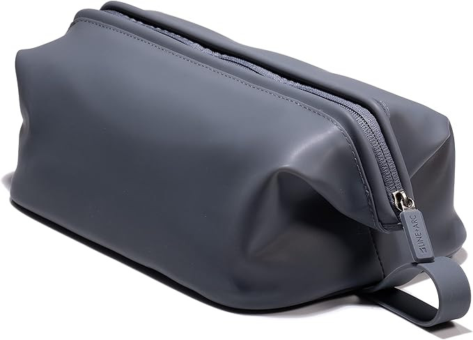 LINE+ARC The Dopp Kit (Smoke, 3.5L) Modern Silicone Toiletry Bag. Makeup Organizer Travel Cosmeti... | Amazon (US)