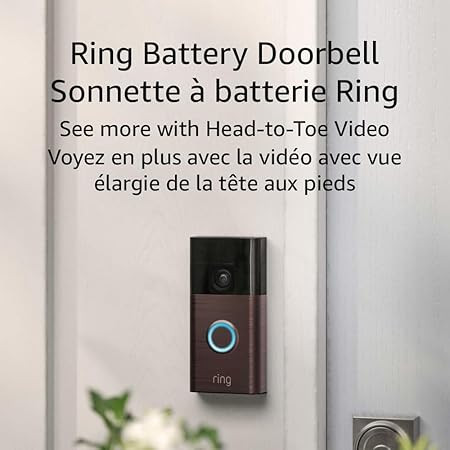 Ring Battery Doorbell — Head-to-Toe Video, Live View with Two-Way Talk, and Motion Detection & ... | Amazon (CA)