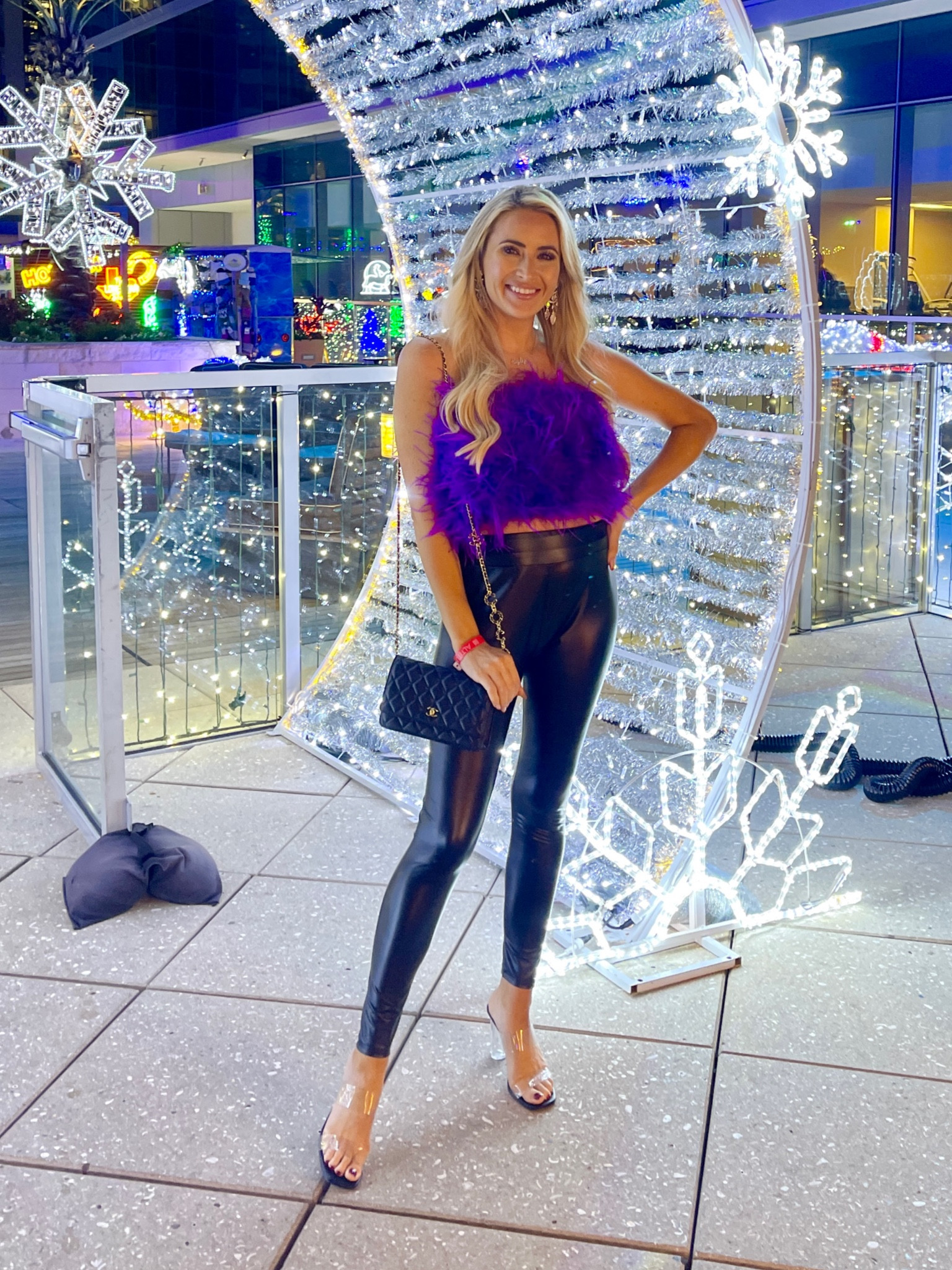 Texas Winter Lights at Marriott Marquis were magical! 

Save 15% off my feather top with code LITTLEME15  

#LTKHoliday