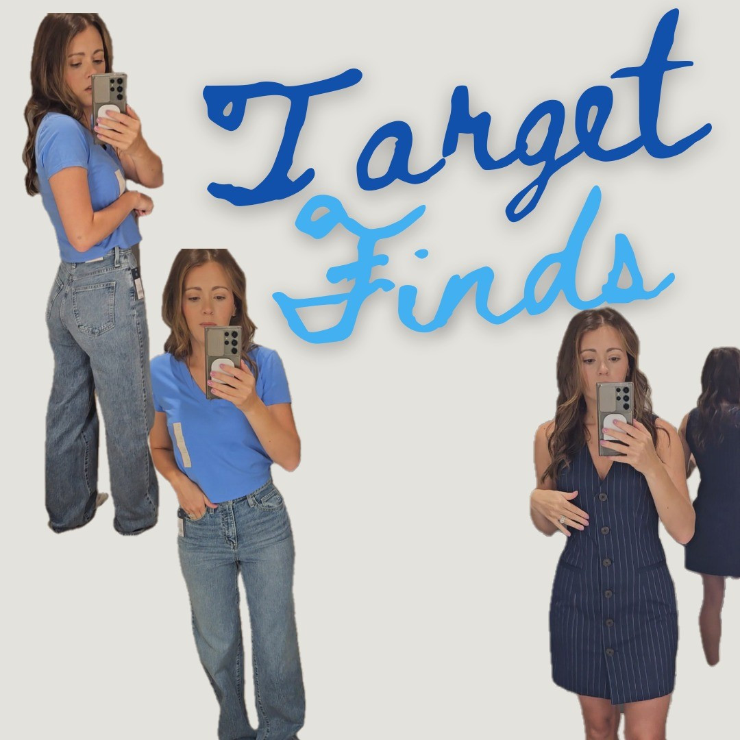 Target finds! Wearing XS dress & shirt, but 0 in jeans! 

#LTKStyleTip #LTKFindsUnder50 #LTKSaleAlert