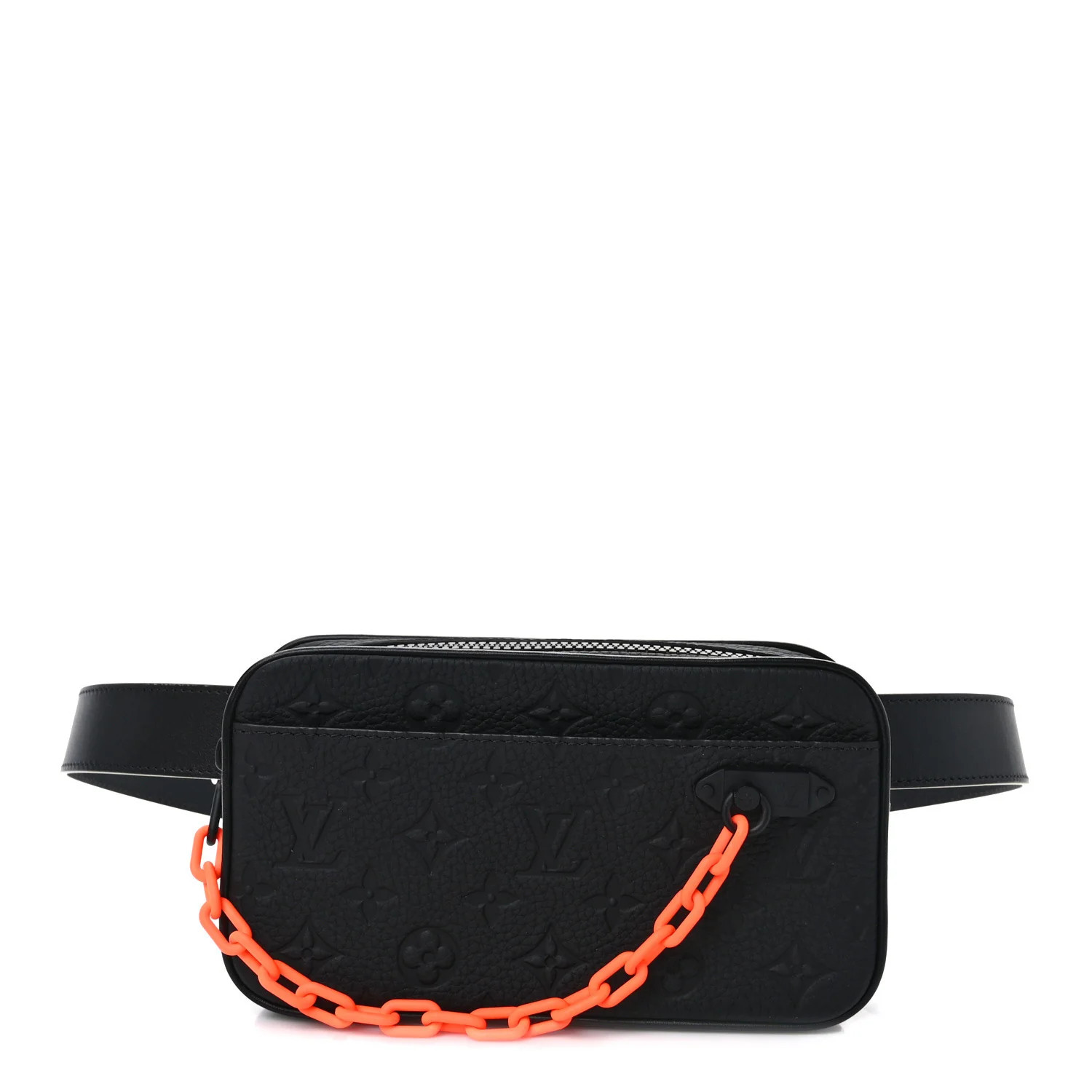 Taurillon Monogram Uniformes Solar Ray Soft Pochette Volga Belt Bag Black | FASHIONPHILE (US)