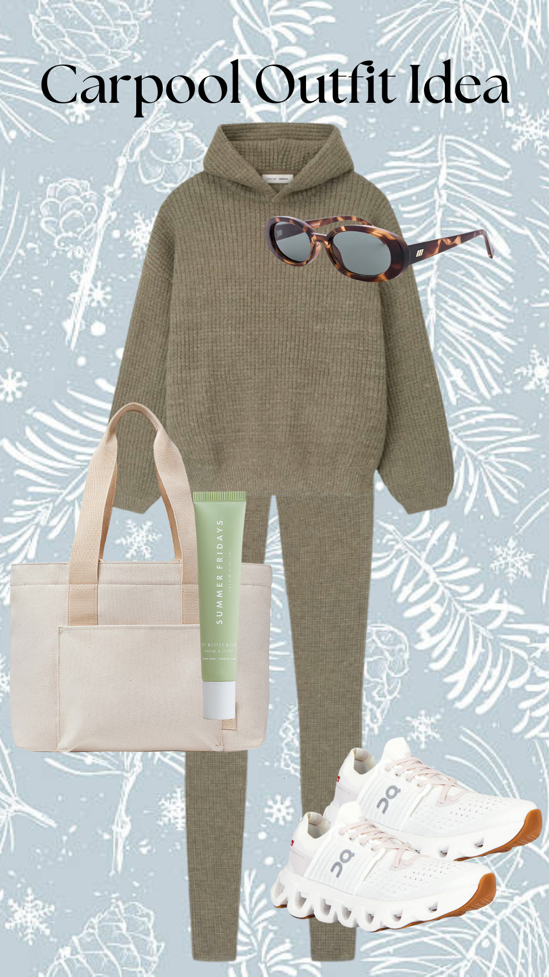  
Casual & cozy carpool 💚 
#ootd #outfitidea #casualoutfit #carpool 
 