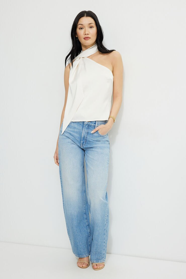 Neck Scarf Satin Top | Dynamite Clothing