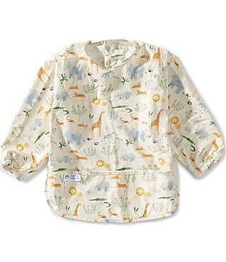 Loulou Lollipop Babys Long Sleeve Safari Jungle Bib - Beige | Dillard's